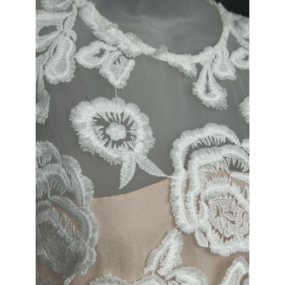 REISS Meghan Floral Dress Sz 10 Lace Bodycon Wedding Cocktail Romantic NEW $475 - Picture 8 of 16